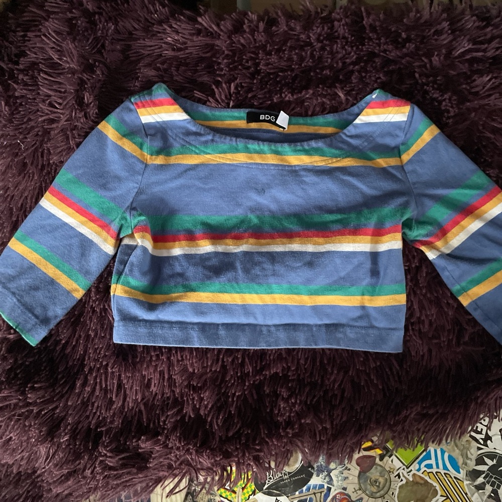 BDG striped crop top